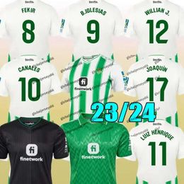 23 24 Real Betis Soccer Jerseys Copa DEL Rey FINAL Away JOAQUIN B.Iglesias Camiseta De Futbol Juanmi ESTADIO FOURTH Third 2023 Special Kids _Jersey