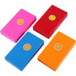 Latest Colourful Plastic Lengthening Cigarette Case House Herb Tobacco Spice Miller Storage Box Portable Automatic Flip Cover Stash Cases Smoking Holder Container