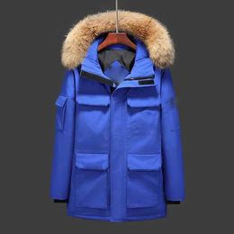 2023 Goose Down Jacket Mens and Womens Coat Mink Fur Collar Couple Winter Fashion Outdoor Thickened Warm Custom Designer Clothing 5FDH4