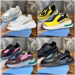 Designer Triangle Casual Shoes Women Men Luxury Mesh Sneakers Bike Fabric Suede Elements Sneaker Lace-Up Outdoor Runner Shoes