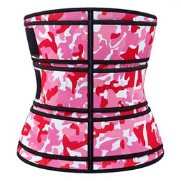 Women's Shapers Army Blue Pink Waist Trainer Corset Shaper Underbust Bustier Triple 3 Belts Slimming Cincher Girdle Korset Waisttrainer