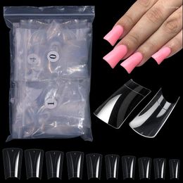 False Nails Misscheering 500pcs/bag Duck Bill Nail Acrylic Tips Press On Shaped Fake With Gel DIY Manicure Tools