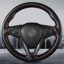 Steering Wheel Covers Inch/38 Cm Car Cover Soft Artificial Leather Braid On The Of With Needle And Thread AccessoriesSteering