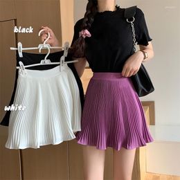 Skirts Pleated Skirt Short Woman Elastic Waist Mini Sexy Mircro Summer Tennis