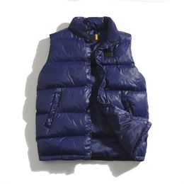 M-3XL down cotton waistcoat for men Autumn winter loose collar sleeveless vest plus size men's cotton jacket
