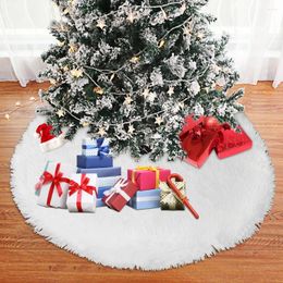 Christmas Decorations Plush Tree Skirt Pure White 90 122Cm Decorative