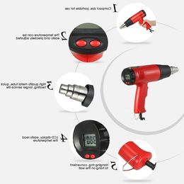 Freeshipping 1800W Electric Hot Air Tool Lcd Display Heat Tools Temperature Controlled Soldering Shrink Wrapping Welding Thermal Power Xuhew