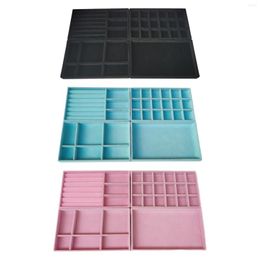 Jewellery Pouches 4 Pieces Stackable Trays Organiser Drawer Inserts For Ring Brooch Necklace