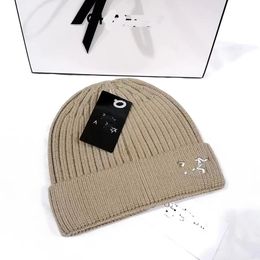 Hollow knit hat beanie hat bonnet Men's Beanie Hat Women's Autumn and Winter Small Fragrance Style New Warm Fashion All-match Knitted Hat
