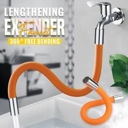 Bathroom Shower Heads Household Flexible Water Tap Extender 12' Connnetor For Outer Wash Basin Splash Head Philtre Kitchen Faucet Pipe 230411