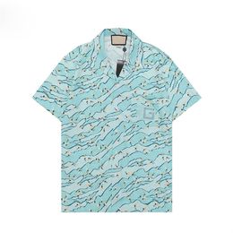 Men Designer Shirts Summer Shoort Sleeve Casual Shirts Fashion Loose Polos Beach Style Breathable Tshirts Tees ClothingQ75