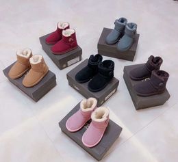 sell Real Australia 5 High-quality Kid Boys girls children baby warm snow Teenage Students Winter UGGsity boots 6002ESS