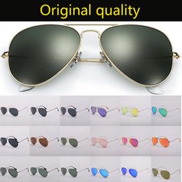 Eyeglasses Mens Womens Sunglasses Pilot Sun Glasses Fashion Driving Sunglass for Men Women with Black or Brown Leather Case and Retail Package