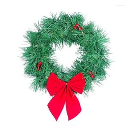 Decorative Flowers Christmas Decor Wreath With Lights Fits Door Decoration Mounting Equipment Included