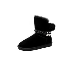 Winter designer shoes Heatshoes Snow Boots Fur on Leathe Women loafers Luxury pashm Casual Waterproof Comfort cashmere Designer Shoes YG53-9511