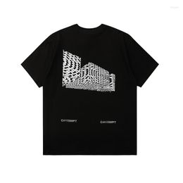 Men's T Shirts CAVEMPT C.E T-shirt Men Women 1:1 Small House Printed Crewneck Top