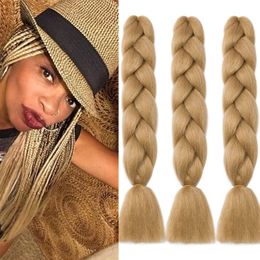 Jumbo Braiding Hair African Jumbo Braids for Box Braids Crochet Hair High Temperature Synthetic Fiber Hair Extensions