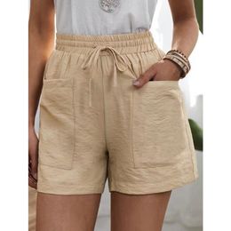 Surfras femininas Moda feminina Feminina Casual Casual Linen Sweatshirt verão vendendo shorts femininos 230412