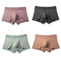 Underpants 4PCS/Lots Men Cotton Underwear Breathable Seamless Boxer Shorts Panties Boxershorts Ropa Interior Hombre Trunks 3XL
