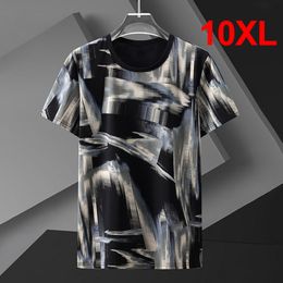 Men's T-Shirts Plus Size 10XL Tshirts Men Oversize Tees Tops Summer Baggy T-shirts Male Streetwear Fashion Graffiti Printing Short Sleeve HA072 230412