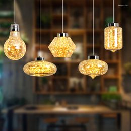 Pendant Lamps Nordic LED Glass Lights Dining Bar Hanging Home Decor Bedroom Living Room Lamp Kitchen Lighting Fixtures