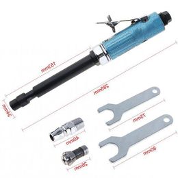 Freeshipping1/4 Inch 25000 Rpm Extended Shaft Straight Shank Pneumatic Tools Grinding Machine Air Die Grinder For Engraving Tyre Repa Rfqgt