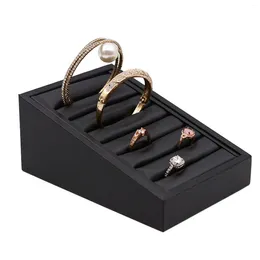 Jewelry Pouches Rings Earrings Tray Storage Box Organizer Case Display Holder Convenient Charming Womenfor Trays Countertop Stores