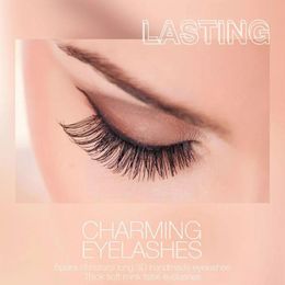 False Eyelashes 5 Pairs Natural Thick Hard Stem Makeup Beauty Eye Tools Volume Long Lash R7D5