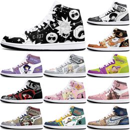 New diy classics Customised shoes sports basketball shoes 1s men women antiskid anime fashion cool Customised figure sneakers 0001MMSZ