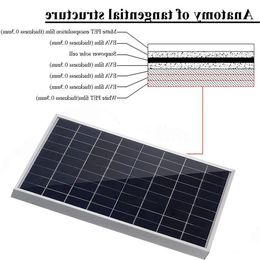 solar panel 50w usb 12v monocrystalline cell 40a solar charger controller for battery cell phone charger with battery clip Hjvoj
