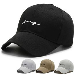 Ball Caps 2022 female spring and summer leisure baseball hat Korean wave embroidery duck tongue hat female outdoor Sun Cap P230412