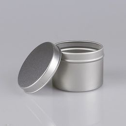 50g empty aluminium cream jars 50ml aluminum tins, metal lip balm container dh987