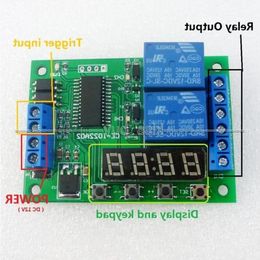 Freeshipping DC 12V Multi-function Digital Delay Time Cycle Timer Timing Relay Switch Module for PLC LED Motor Mudhl