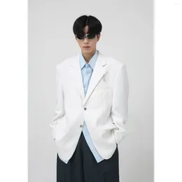 Men's Suits Casual Korean Suit Light Business Commuter Jacket Black White Boutique Blazer