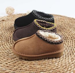 Kids Toddler Tasman Slippers uggies braid Tazz sandals Baby Shoes Chestnut Fur Slides Sheepskin Shearling Classic Ultra Mini Boot Winter Mules australia shoes b309