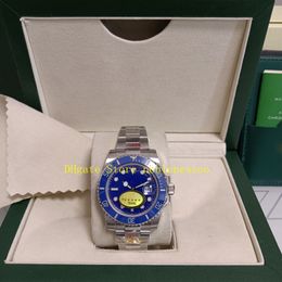 7 Style Watch With Box 904L Steel Automatic Mens Blue dial 40mm 116619 Green Luminous Ceramic Bezel 116610 Dive 28800 vph/Hz V12 Cal.3135 Movement Sport Watches