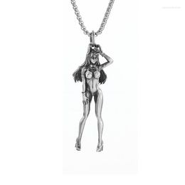 Pendant Necklaces Trend Sexy Bikini Silver Color Necklace Men Women Punk Style Casual Party Jewelry Gifts