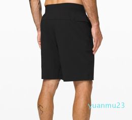 ll Men Yoga Sports Short Quick Dry Shorts With Back Pocket Mobile Phone Casual Running Gym Fifth Mens Jogger Pant