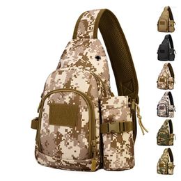 Waist Bags Tactical Chest Bag Men Canvas Sling Military Travel Hiking Riding Shoulder Kettle High Qualiyt Waterproof Messenger Pack