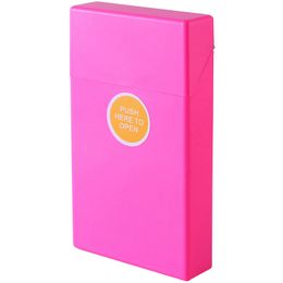 Colorful Plastic Lengthening Cigarette Case House Herb Tobacco Spice Miller Storage Box Portable Automatic Flip Cover Stash Cases Smoking Holder Container