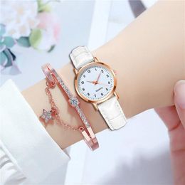 Wristwatches Fashion Ladies Luminous Watch Bracelet Ins Simple Casual College Small Fresh Female Women Quartz Clock