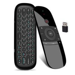 2.4G Wireless Remote W1 Fly Air Mice With Gyroscope sensor Voice Control For Smart And Android TV Box