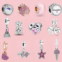 women Birthday Gift Jewellery Accessories Charms pendants Love Horse Cross Luxury Party Jewellery DIY fit Pandora Bracelet with Original box