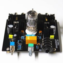 Freeshipping Audio tube preamplifier Board Pre-Amp Class A tube preamp Valve Class A 12AU7 Tube Headphone diy amplifier kit Pkafv