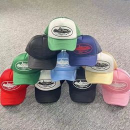 Ball Caps 22ss VINTAGE Trucker Hat Mesh Baseball Cap Men Women Breathable Hat Outdoor Trucker Hip Hop Caps 230411