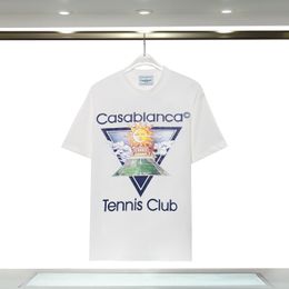 Casabalca Shirt Men Women Designer T Shirts Casa New Style Tenins Club Tees Breathable Casual Short Sleeve US Size S-XXL