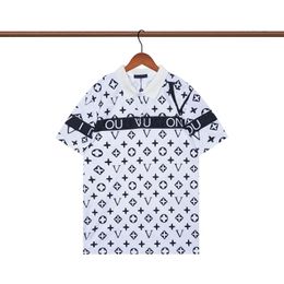 high-end Brand short-sleeved T-shirt men Bee polo shirt 100% cotton lapel Business Korean summer Embroidery Men's clothing 2023