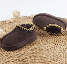 Kids Toddler Tasman Slippers uggies braid Tazz sandals Baby Shoes Chestnut Fur Slides Sheepskin Shearling Classic Ultra Mini Boot Winter Mules australia shoes b341