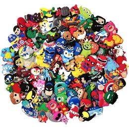 100 pcs Cartoon Shoe Charms for Shoes with Holes & Bracelet Wristband Goodie Bag Stuffer Christmas Charms for Kids Birthday Party Favors School Carnival Reward Prizes