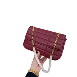 Designer Bag Shoulder Bags Soft Leather Plaid 3 Color Shopping Handbag Metal Chain Collect Crossbody Adjustable Chain Women's Elegant Luxury Classic Design